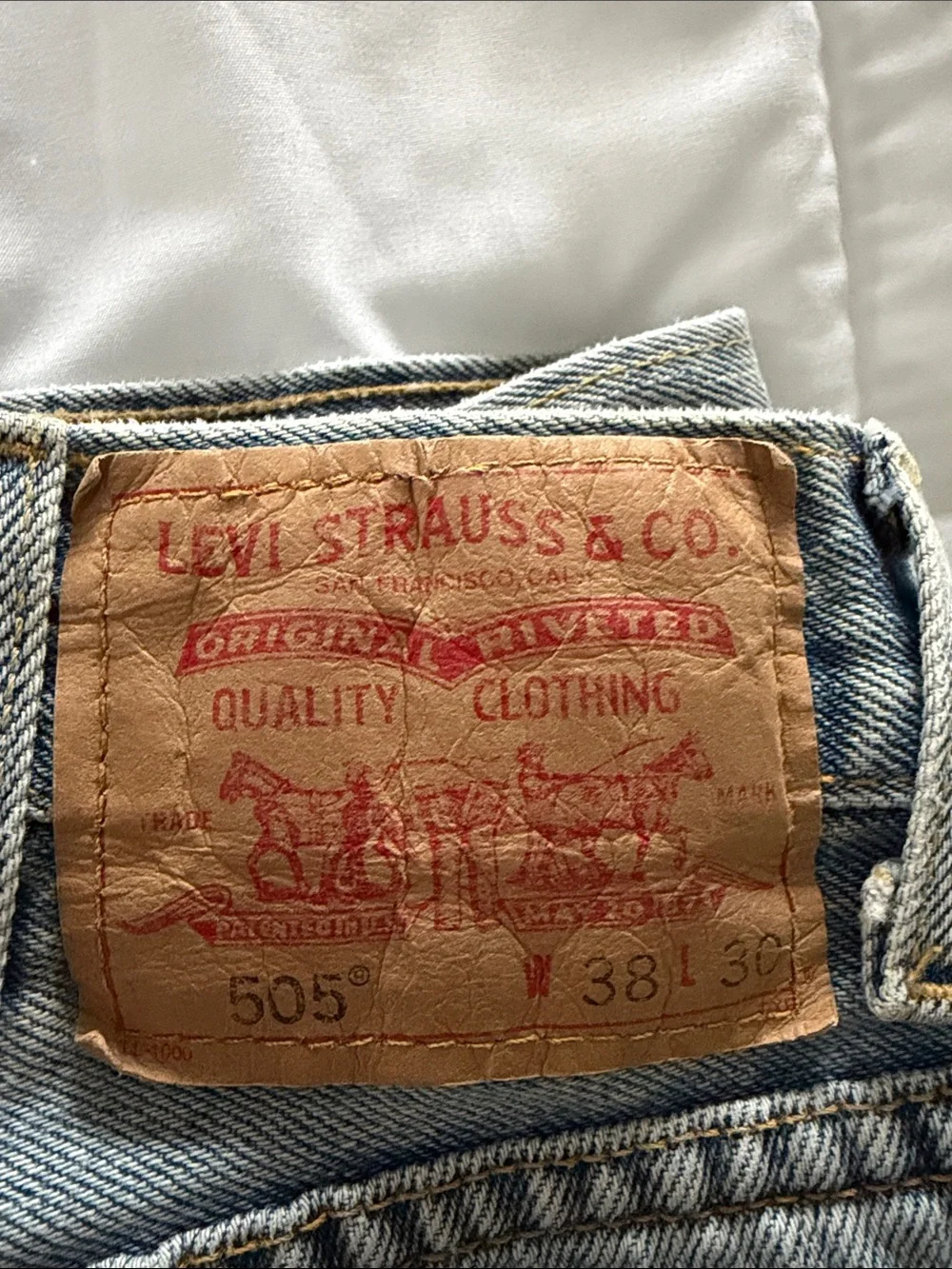 Levi's Light Blue Straight-Leg Mens Jeans